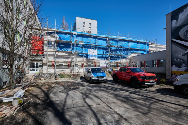 Snímek z průběhu realizace projektu v březnu 2025.