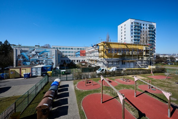 Snímek z průběhu realizace projektu v březnu 2025.