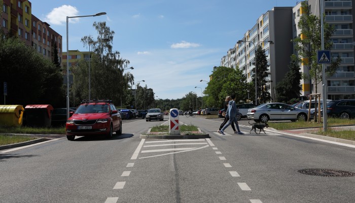 Přechod pro chodce – ulice Jana Palacha, Mladá Boleslav