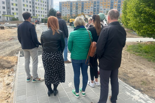 Pracovní skupina v čele s prvním náměstkem primátora Jiřím Bouškou.