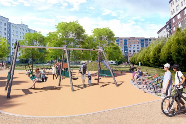 Projekt Zlepšení mikroklimatických podmínek v lokalitě Na Radouči je spolufinancován Norskými fondy a Státním fondem životního prostředí ČR.